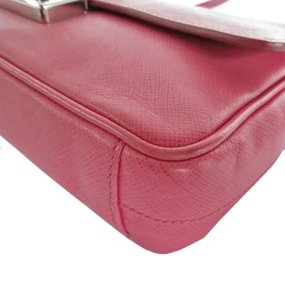 Auth Prada Shoulder Bag Pink Leather #168402P60B - Picture 11 of 12